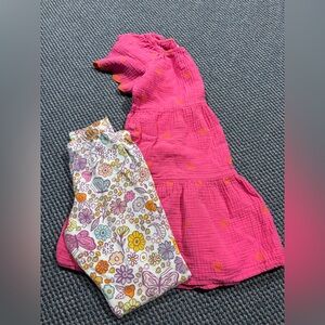 Cat and Jack dress and leggings. Both Sz L 10/12 girls. Wicked fast shipping.